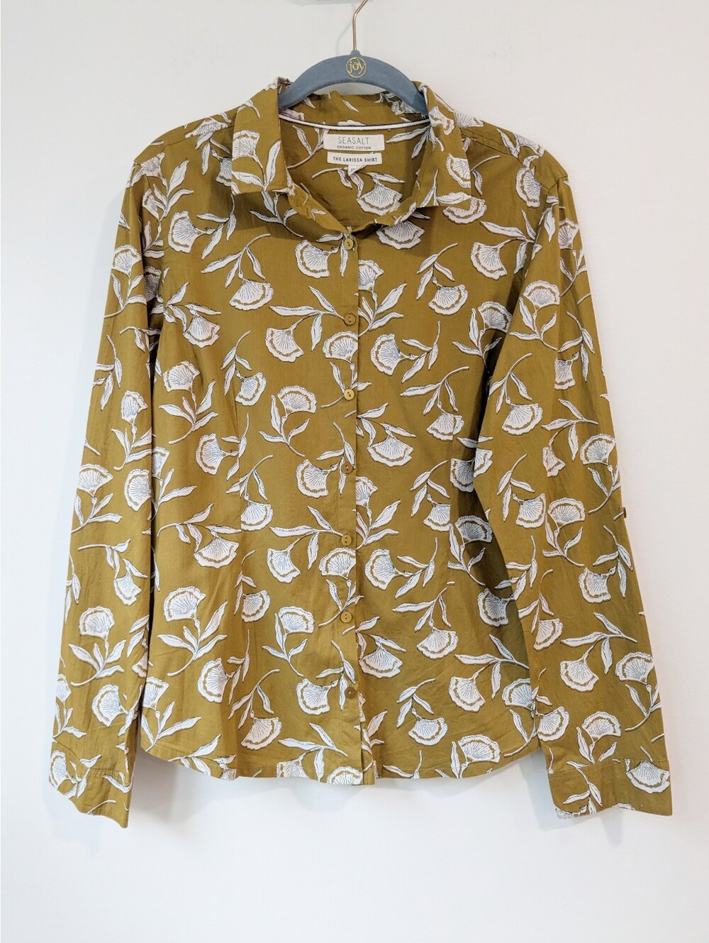 NEW Seasalt Cornwall The Larissa Shirt - Mustard Floral Print